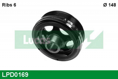 LUCAS ENGINE DRIVE lpd0169 -  Ременный шкив, коленчатый вал